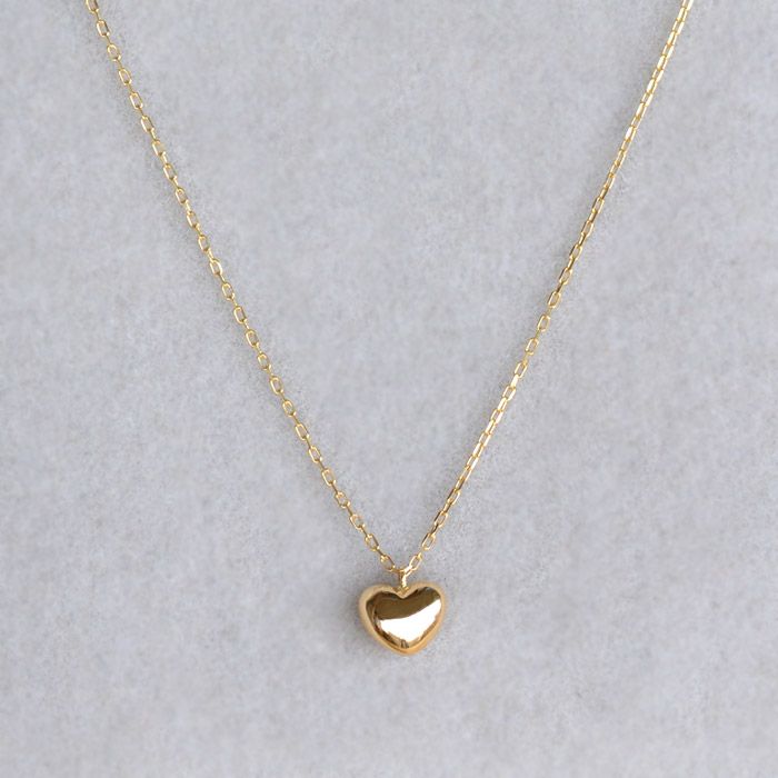 Fashion Classical Cute 18K Gold Lady Heart Pendant Necklaces Women