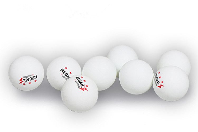 REGAIL 3 Star Table Tennis Ball X Celluloid 40 Mm Rubber Yellow White