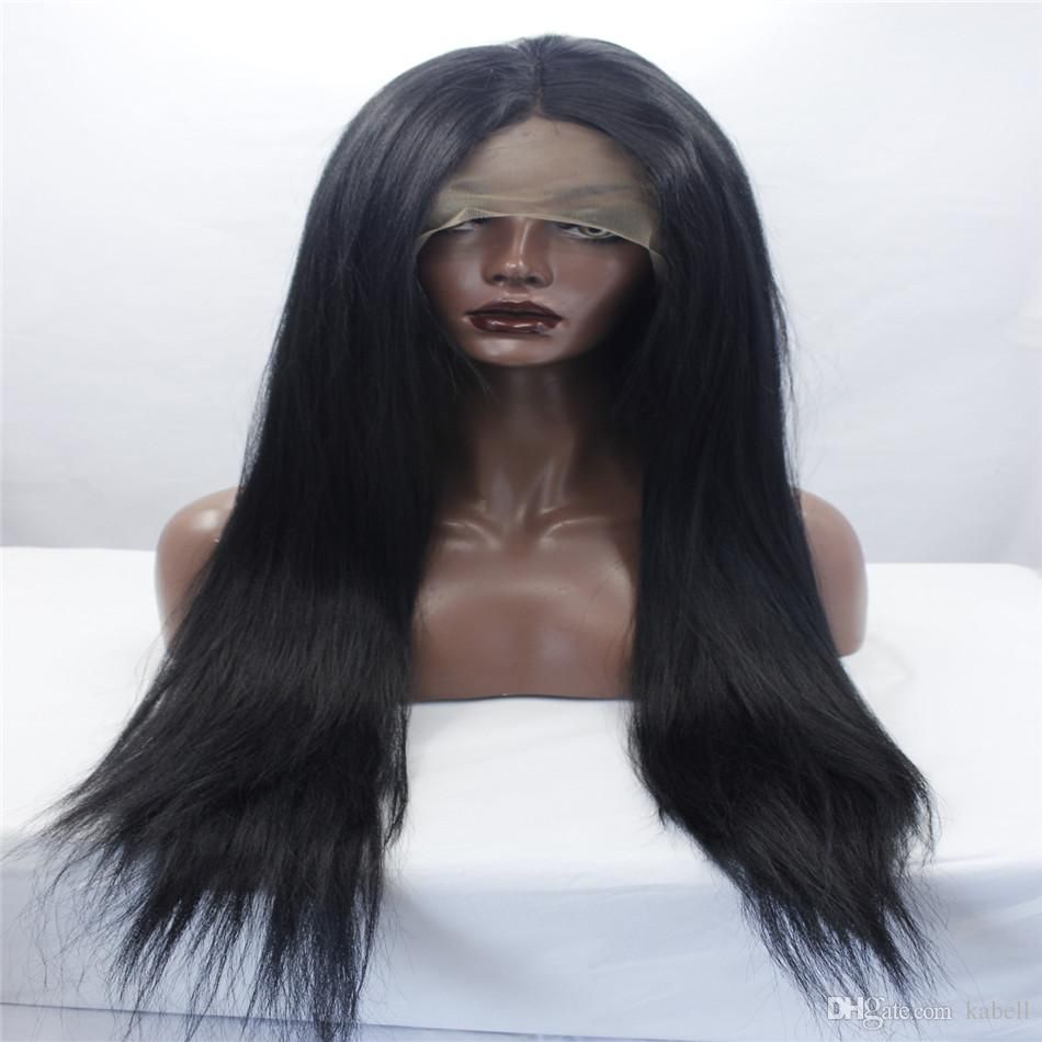 Fashion week Straight long black hair for woman Fashion week Straight long black hair for lady