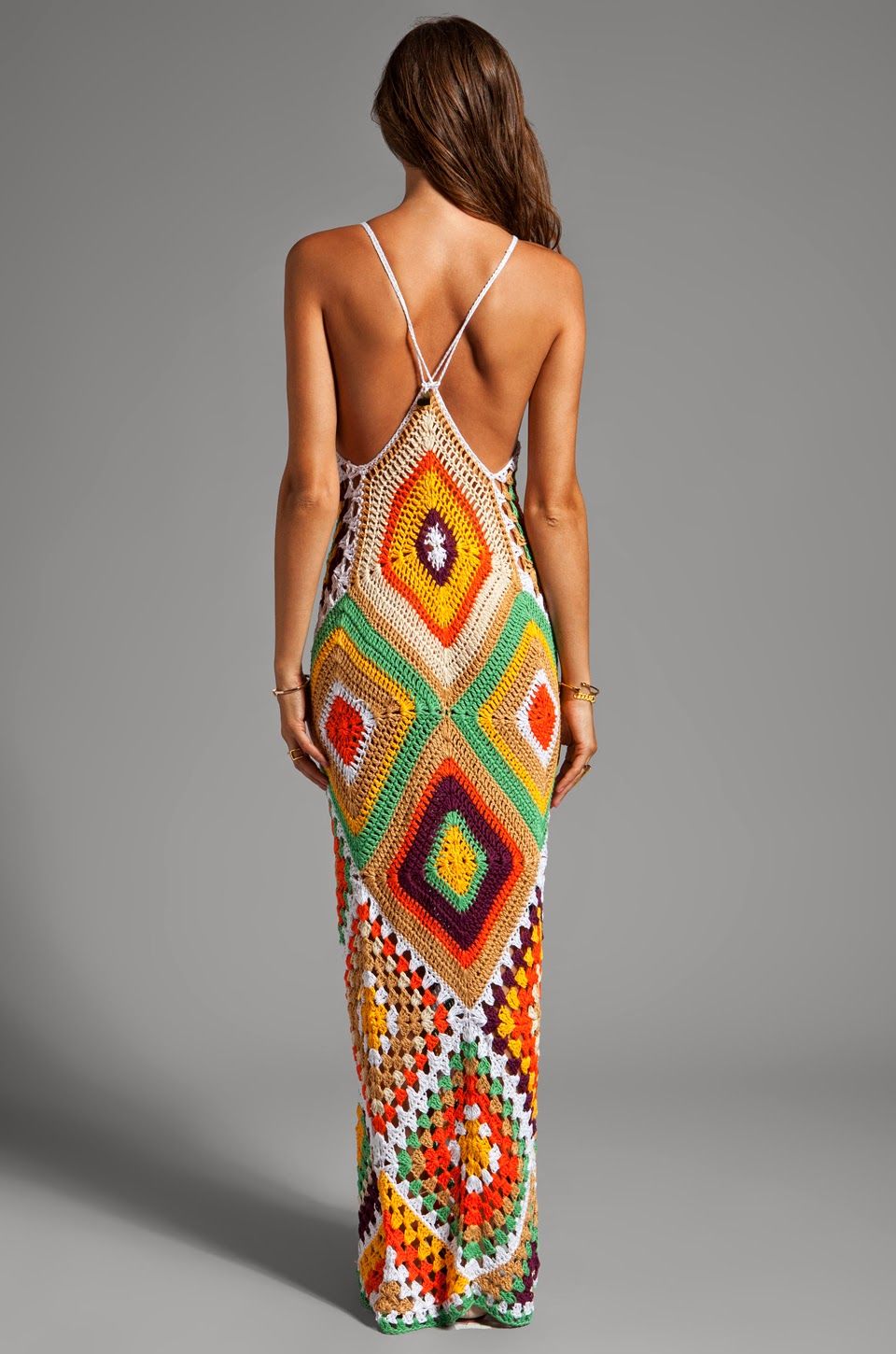 crochet halter maxi dress