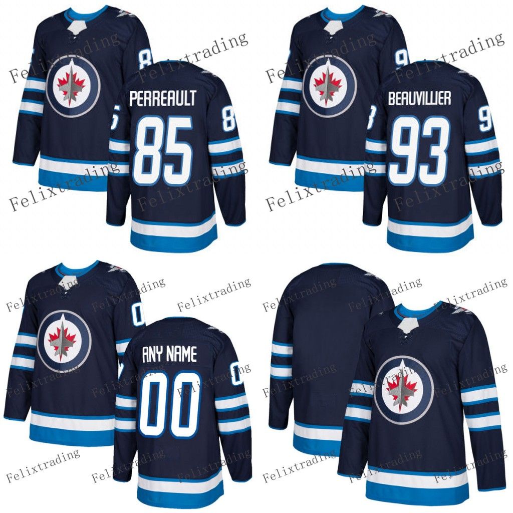 2020 Custom Winnipeg Jets Hockey Jerseys 85 Mathieu Perreault 93