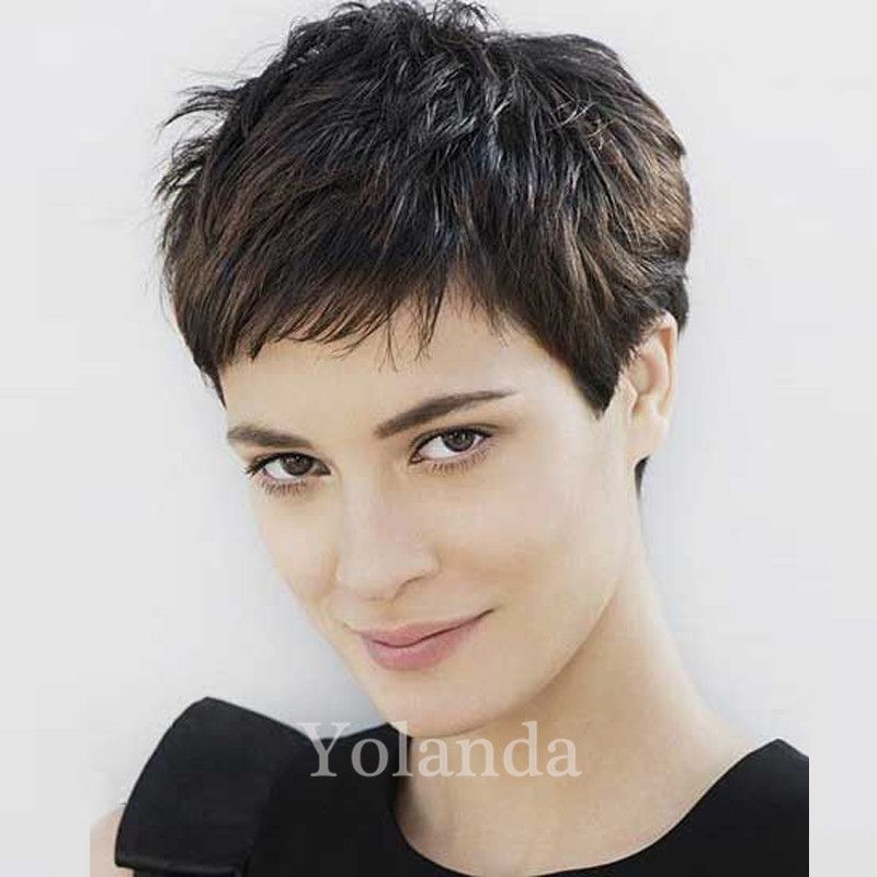 cheap straight very short human hair wigs