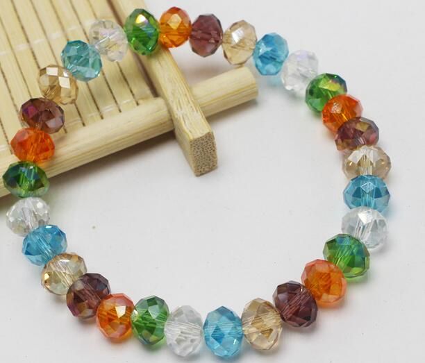 faceted glass beads