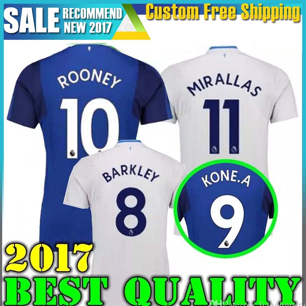 2020 Thai Quality 2017 2018 Everton Home Away Soccer ...