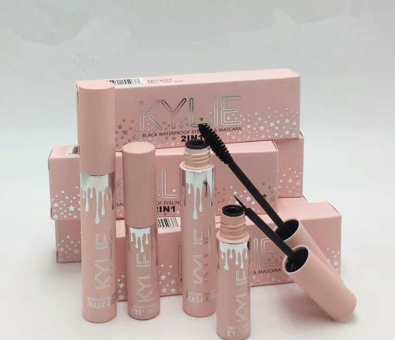 New High Quality 2 In1 Kylie Mascara+Eyeliner Charming Eyes Magic Thick