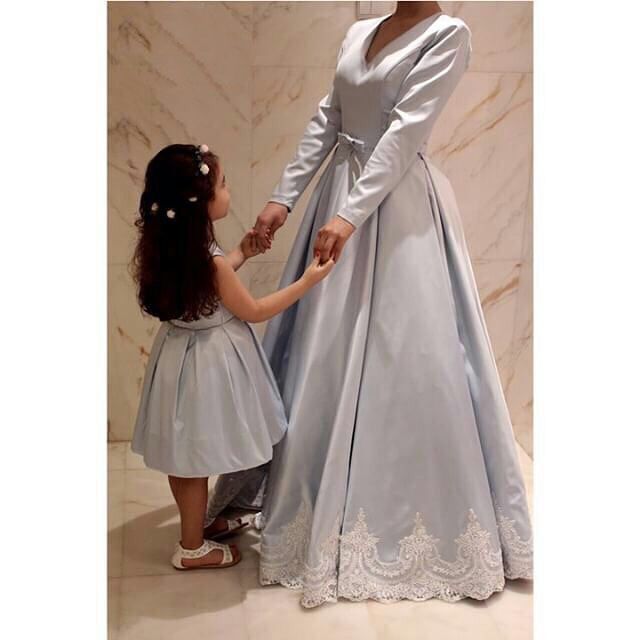 mother daughter matching evening gowns