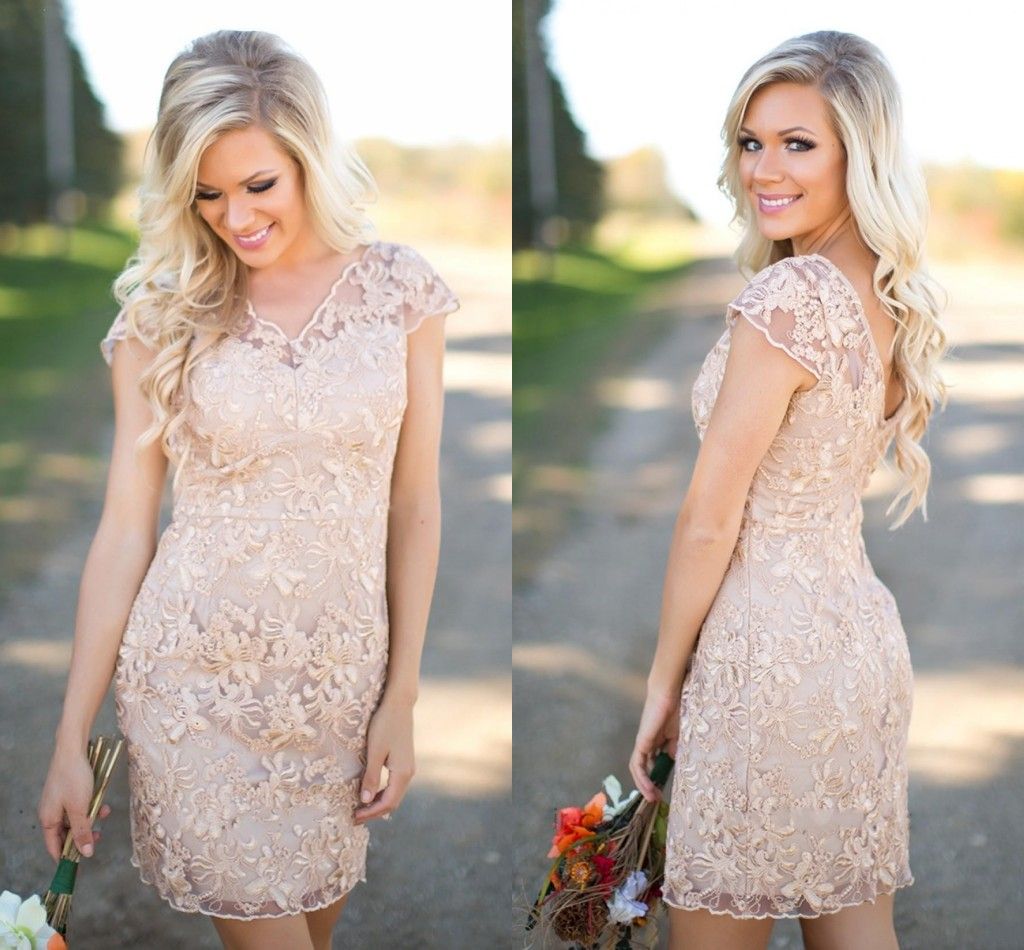 elegant lace bridesmaid dresses