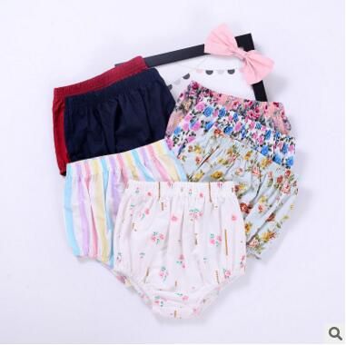 Ins Baby PP Pants Floral Flower Infants Casual Bow+Shorts Bloomers