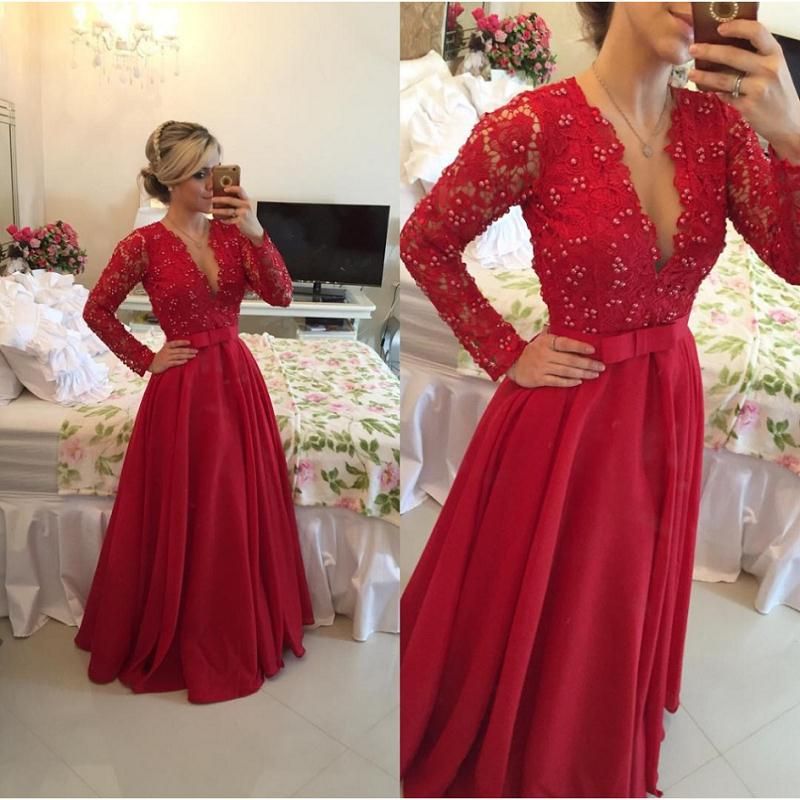 Fancy Long Dresses with Sleeves