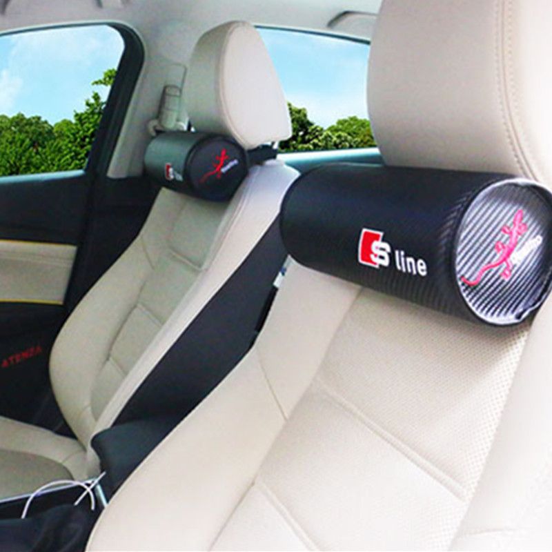 Auto Seat Head Neck Rest Cushion Headrest Pillow For Audi S Line A3 A4
