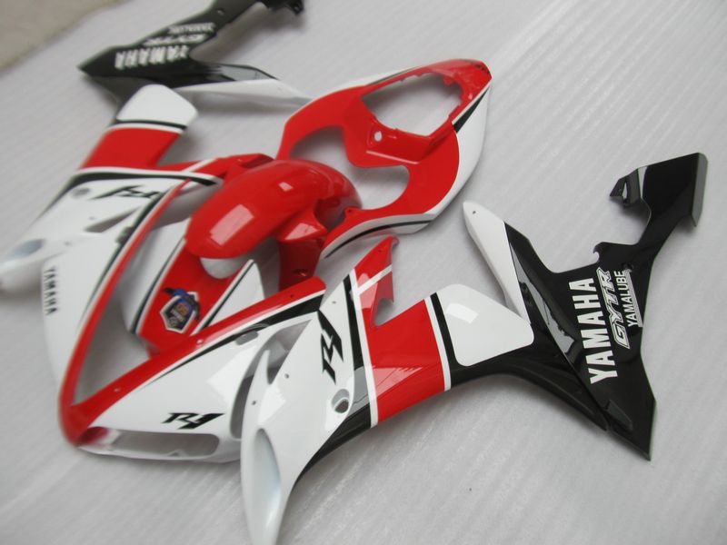 Full Fairing Body Kit For Yamaha YZF-R1 2004-2006 - Black/Red ABS Plastic Motorcycle Fairings With Windshield