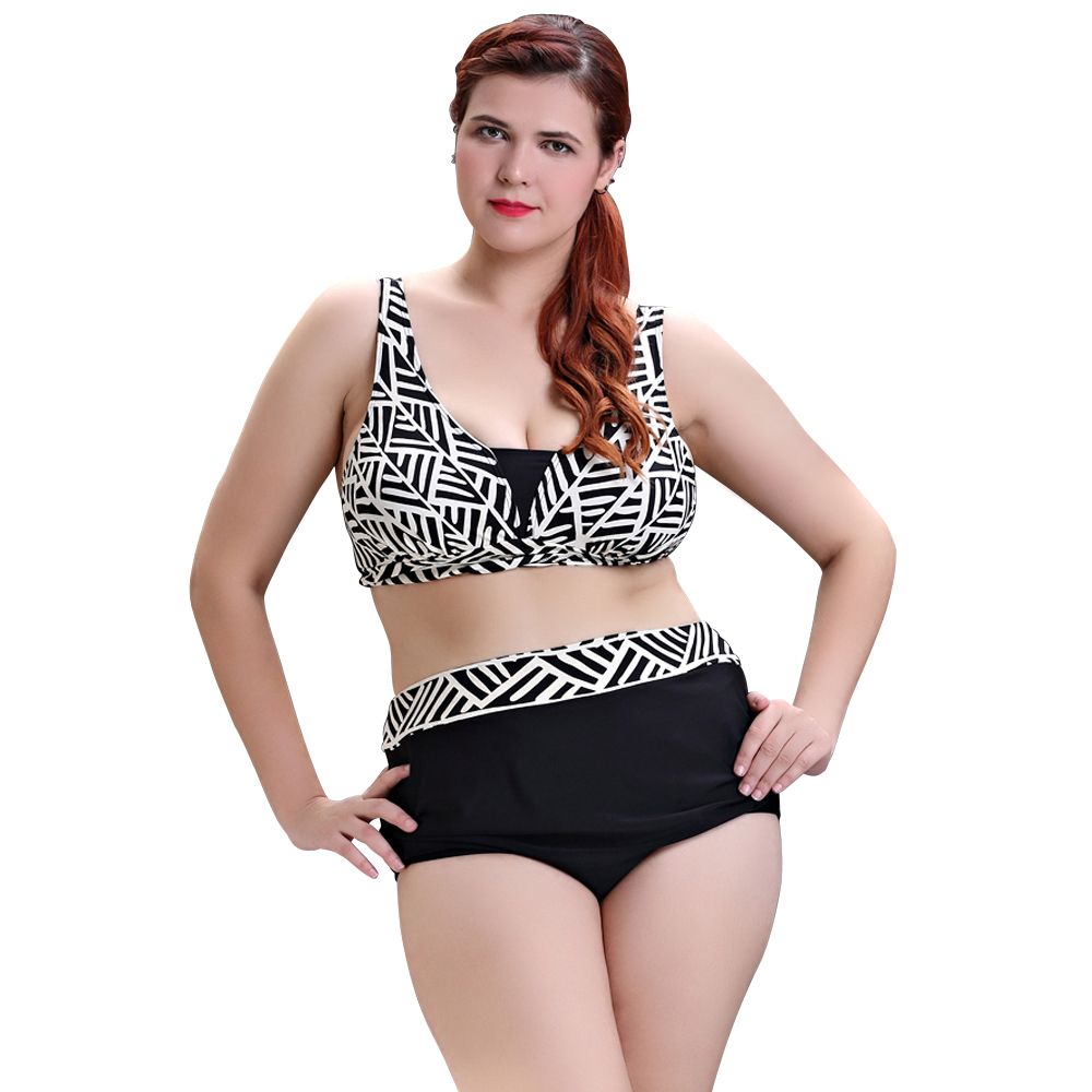 Aliexpress.com : Buy Mid waist bikini set plus size
