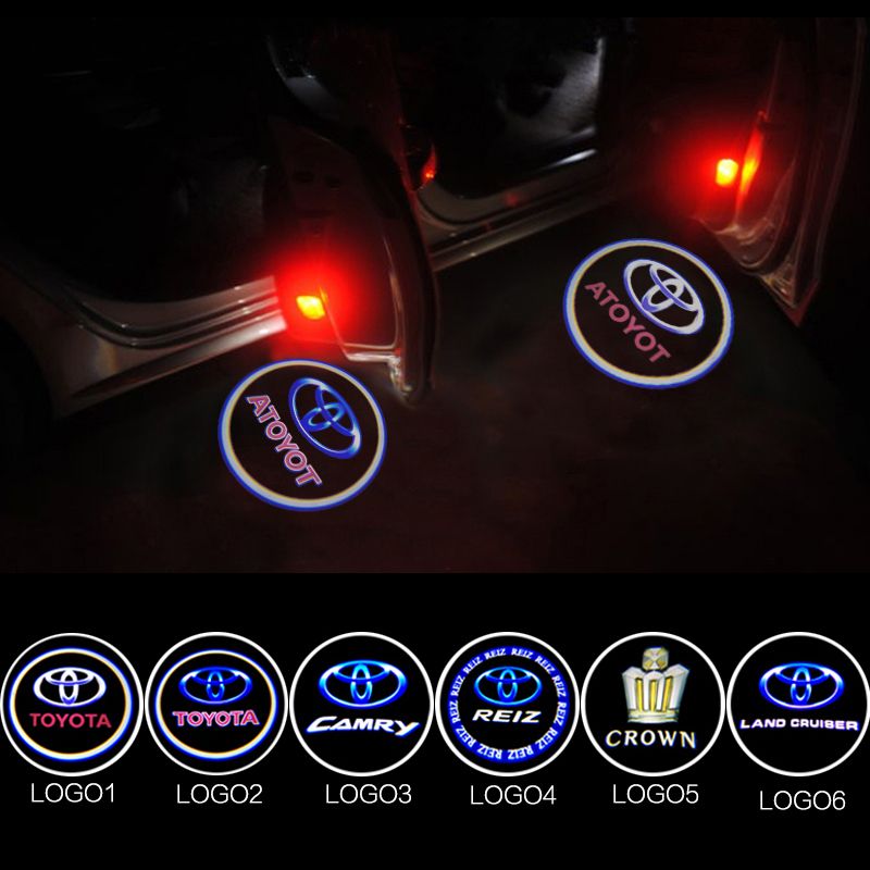 2019 LED Car Door Logo Light For TOYOTA  Highlander Alphard  