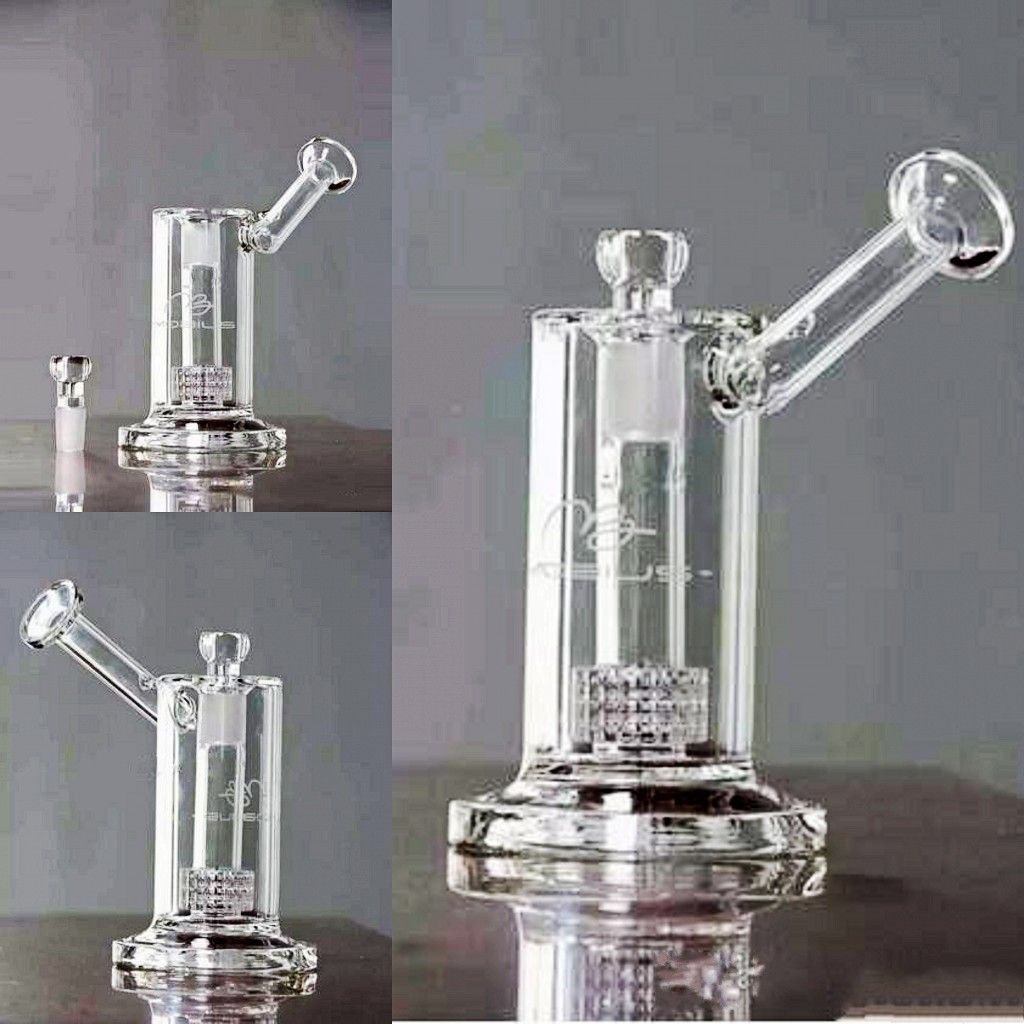 2019 Mini Cheap Glass Bongs Water Pipes Bubber 18mm Bowl Thick Glass Recycler Oil Rigs Glass