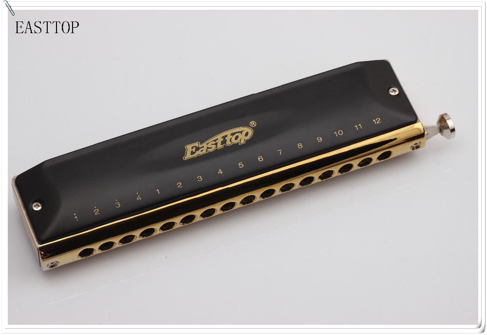 Wholesale EASTTOP Brass Chromatic T1664 16holes Chromatic Harmonica