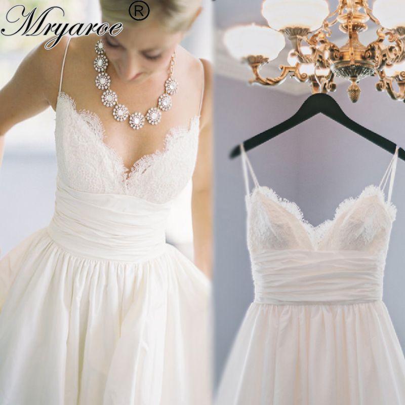 Discount Mryarce Sweetheart Boho Beach Wedding  Dress  