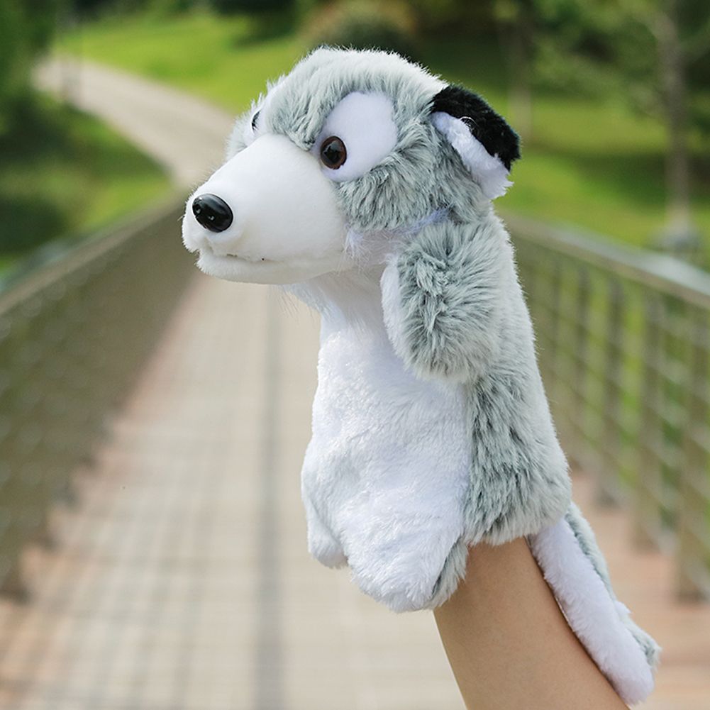 Acheter Doux En Peluche Enfants Main Poupee Jouet Mignon Loup Bebe Sommeil Histoire Main Marionnette Enfant Developpement Favoriser Main Marionnette Histoire Dire Accessoire De 4 6 Du Sto7 Fr Dhgate Com