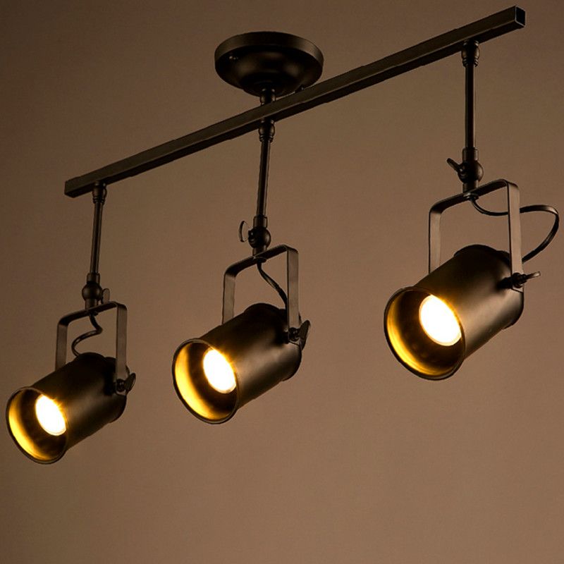 2019 Retro Loft Vintage Led Track Light Industrial Ceiling Lamp Bar 2019 Retro Loft Vintage Led Track Light Industrial Ceiling Lamp Bar Clothing Personality Spotlight Three Heads From Home Lighting