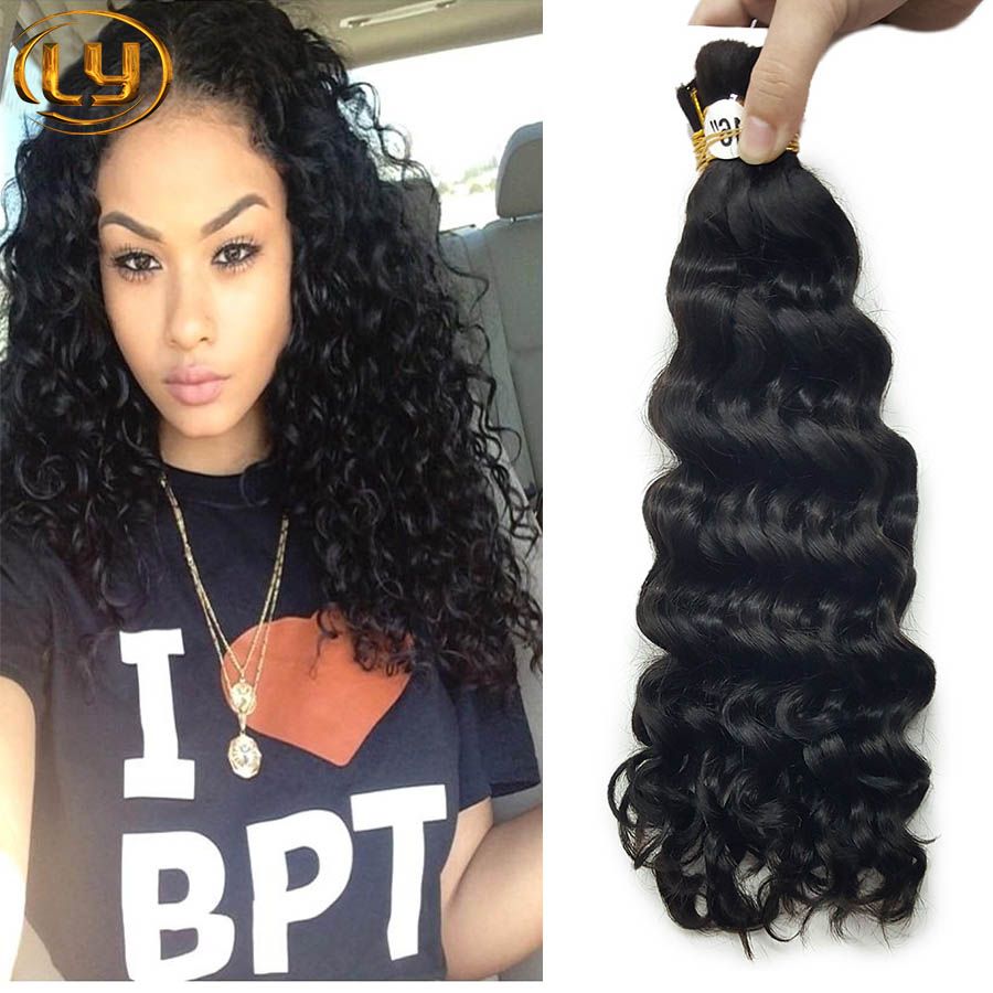 Ly Micro Mini Braiding Bulk Hair Deep Wave Human Braiding Hair