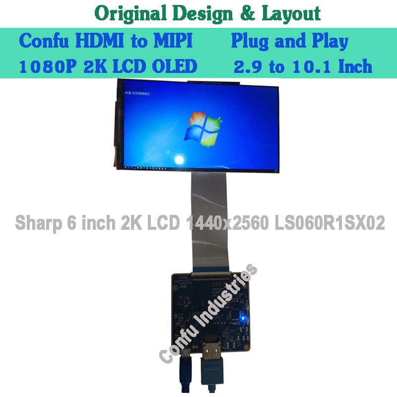 HDMI To MIPI DSI Converter Adapter Driver Board For Sharp LCD Display 6