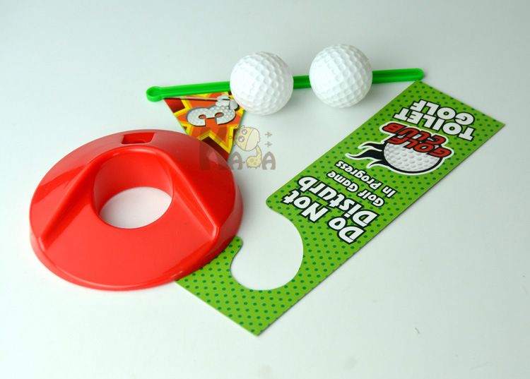 Potty Putter Toilet Golf Game Mini Golf Set Toilet Golf Putting Green