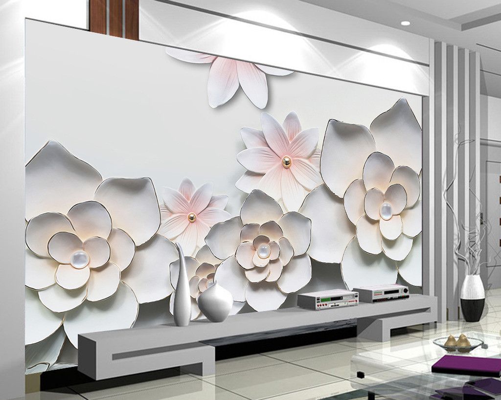 Photo Any Size Home Decor Living Room Natural Art Relief 3d Flower