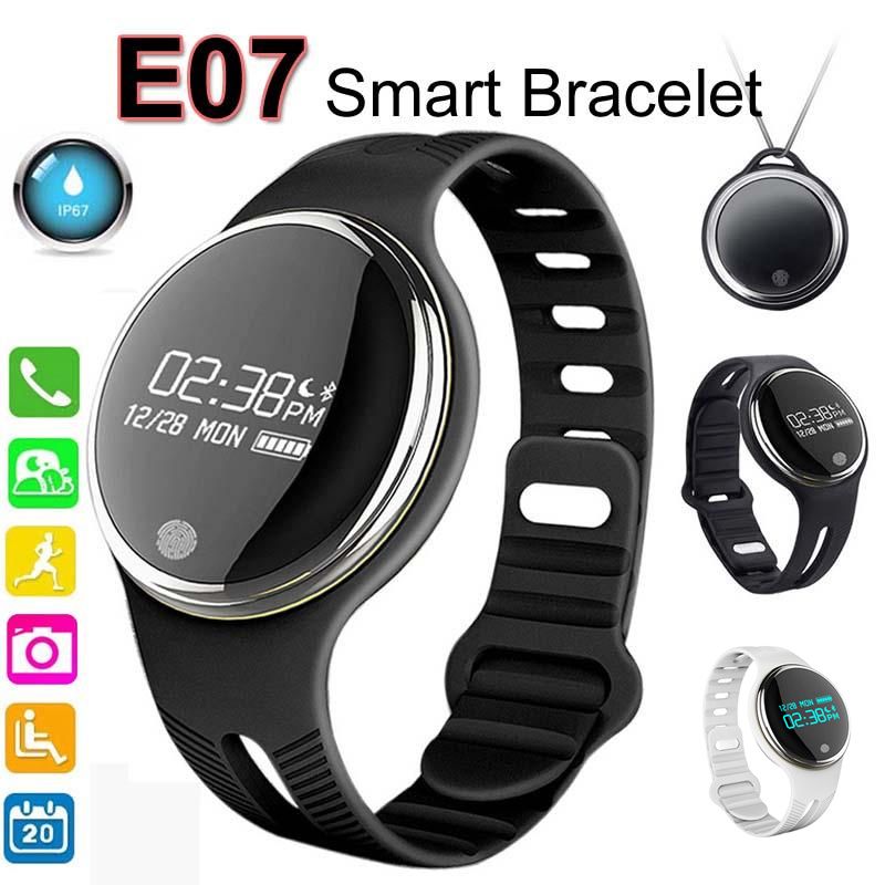 Smart Watch E07 Smart Band Wrist Smartband Waterproof Bluetooth Fitness Tracker Health Bracelet
