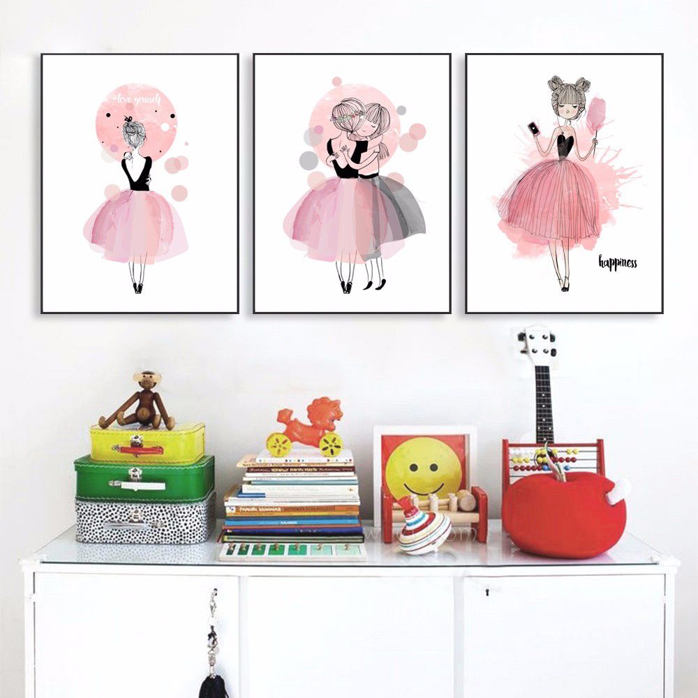 Canvas Prints For Baby Room 2018 watercolor girls canvas art prints nursery poster wall Canvas Prints For Baby Room 2018 watercolor girls canvas art prints nursery poster wall