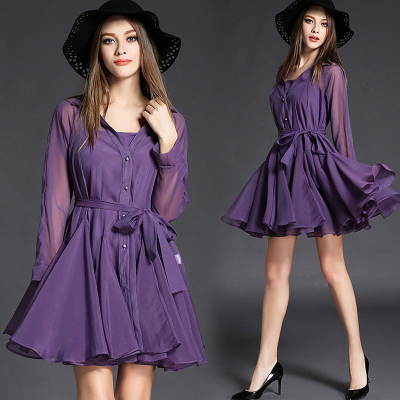purple dress womens