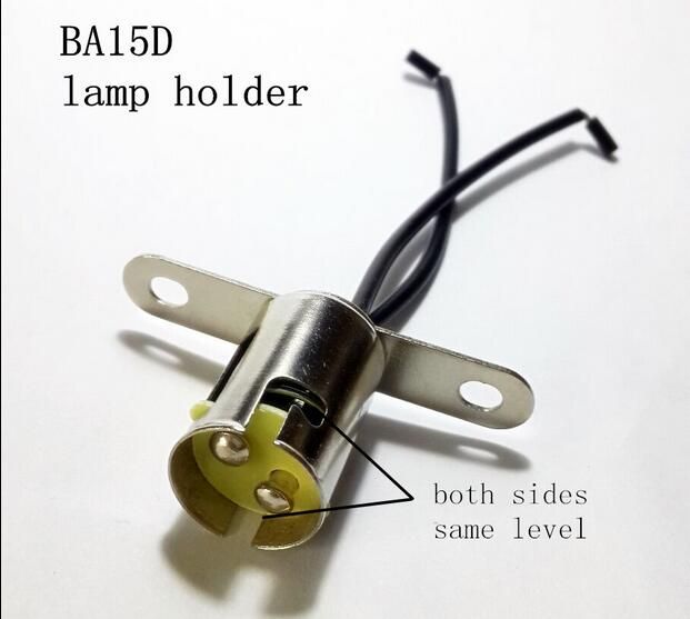 2021 BA15D Lamp Holder Socket With Wire Bulb Socket