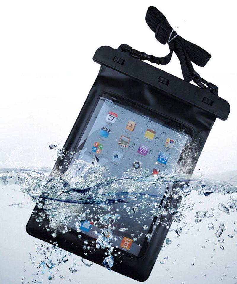 Black 100 Waterproof Tablet Pouch Dry Bag Sleeve Case High Quality
