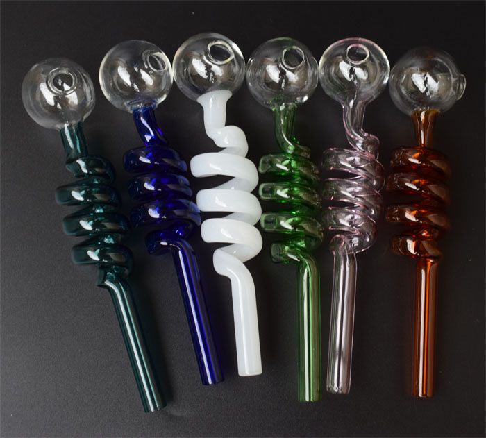 Pipe Bubbler Pyrex Oil Burner Pipes Smoking Water Hand Pipe Tobacco Glass O...