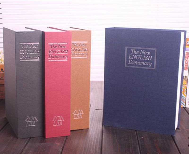 Faux Livre Dictionnaire Anglais Coffre-Fort Boite de Rangement Mini