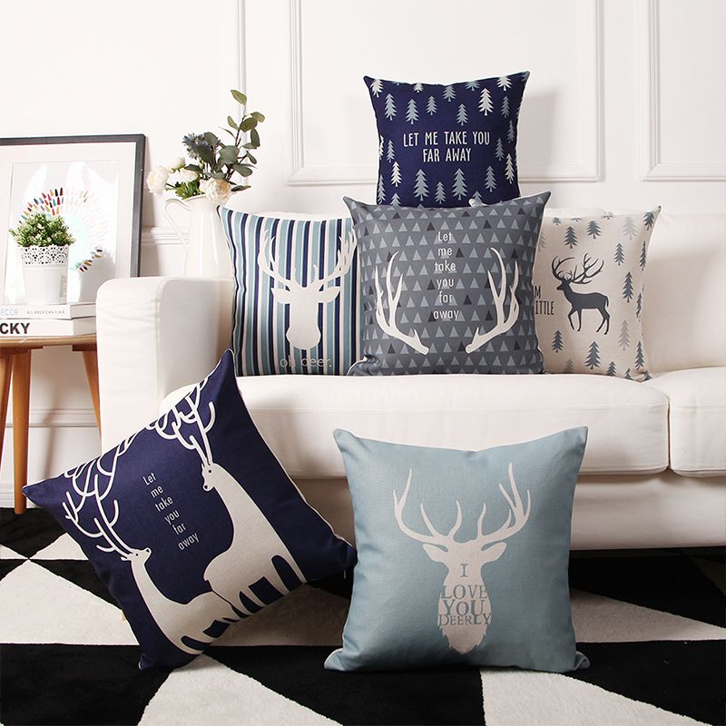 Custom Made Scandinavian Style Cushion Covers Deer Pattern Extraordinary Custom Made Decorative Pillows Custom Made Scandinavian Style Cushion Covers Deer Pattern Extraordinary Custom Made Decorative Pillows