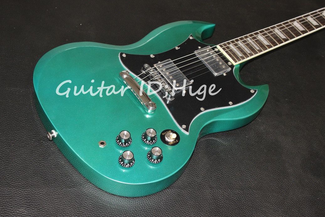 New Arrival S Model Electric Guitar In Metal Green Color With Chrome Hardware , Hot Selling High