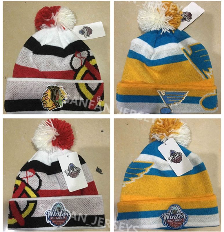 blackhawks winter classic winter hat