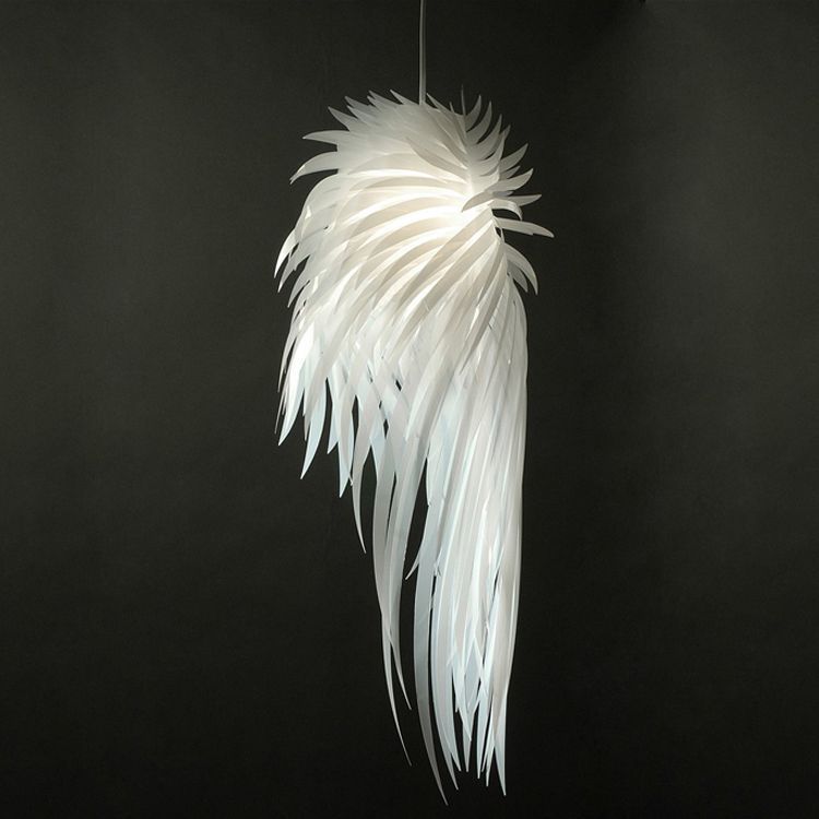 Modern Iracus Diy Pvc Dining Room Ceiling Pendant Lamps Bedroom Modern Iracus Diy Pvc Dining Room Ceiling Pendant Lamps Bedroom Study Acrylic Feather Wing Light Balcony Hallway Plastic Outdoor