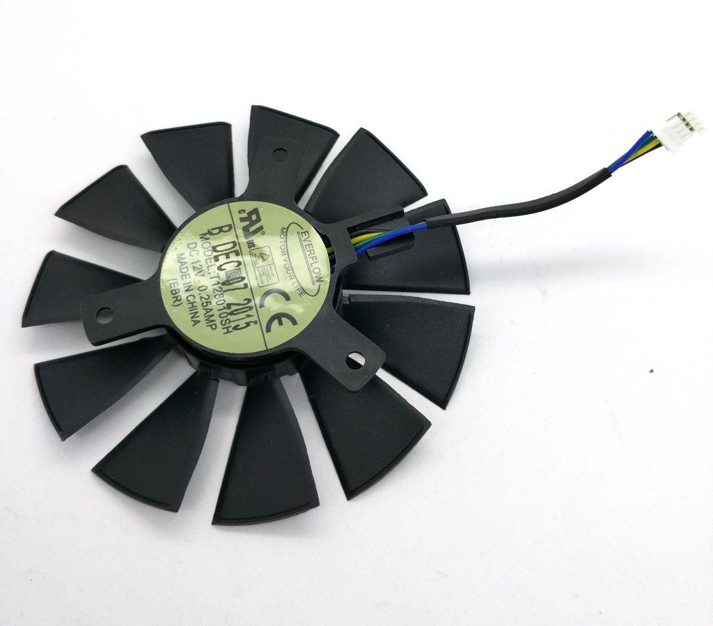 2021 New Original EVERFLOW T128010SH 12V 0.25A Diameter 85mm Pitch 39* ...