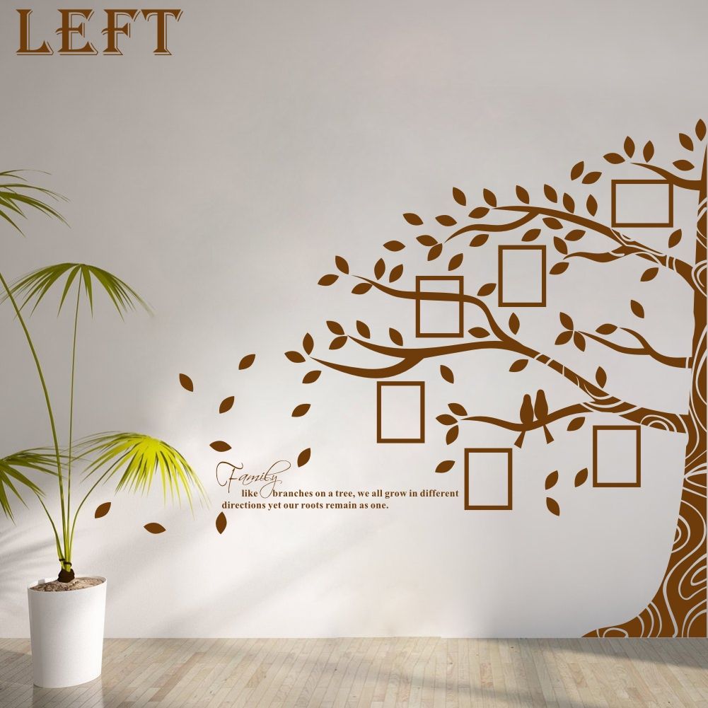 Family Tree Frames For Wall large vinyl family tree photo frames wall decal sticker vine Family Tree Frames For Wall large vinyl family tree photo frames wall decal sticker vine