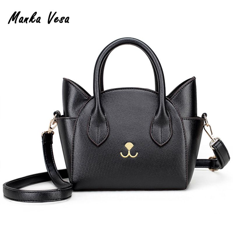 Wholesale Womens Hand Bags Small Cute Cat Messenger Bag Luxury Handbags Women Leather Bags ...