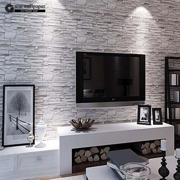 Whole Great Wall 3d Pvc Modern Brick Wallpaper For Living Room Whole Great Wall 3d Pvc Modern Brick Wallpaper For Living Room And Bedroom Chinese Retro Imitation Grain Stone Paper Wallpapers Images