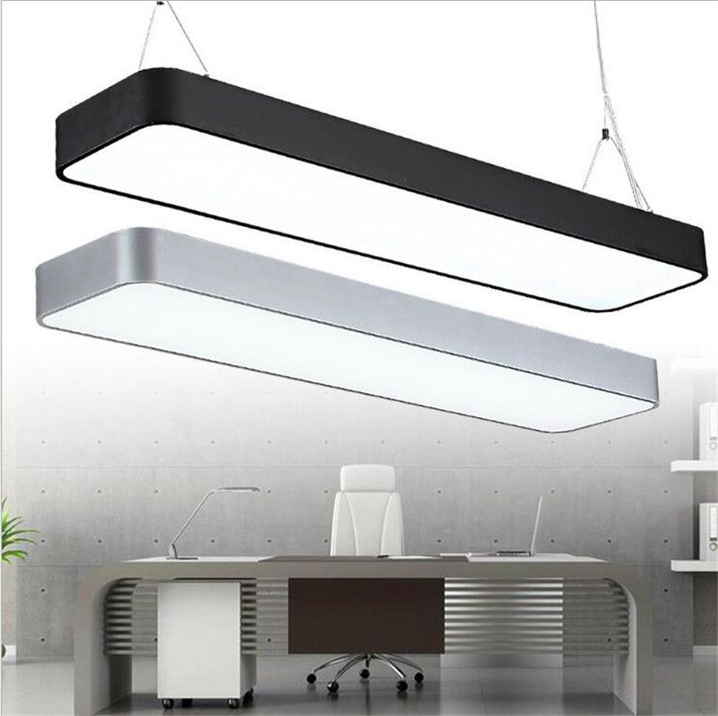 Hanging Wire Aluminum Ceiling Lamp Office Bar Lights Rectangular Hanging Wire Aluminum Ceiling Lamp Office Bar Lights Rectangular Pendant Light Modern Led Chandelier Fixture For Shades