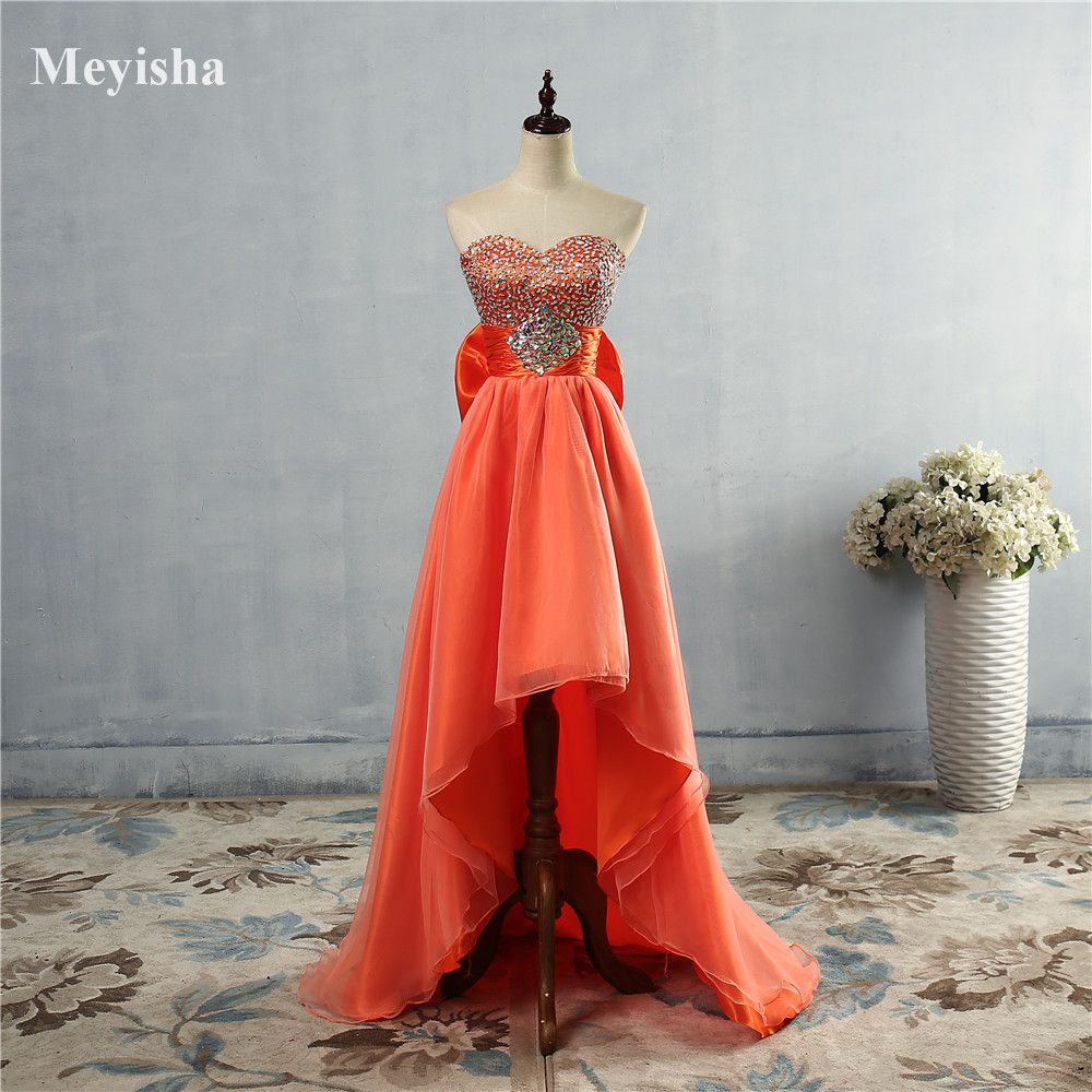 elegant orange dress