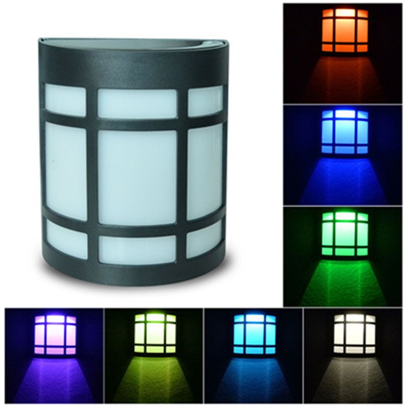 2018 Led Solar Wall Light Seven Color Charging Three Style Lamp For 2018 Led Solar Wall Light Seven Color Charging Three Style Lamp For Outdoor Garden Door Decorative Lighting Beautiful Lights From Lighting2018