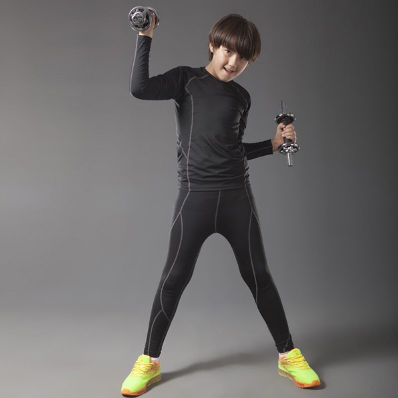 2017 Kids Compression Set for Sports Football&basketball Training