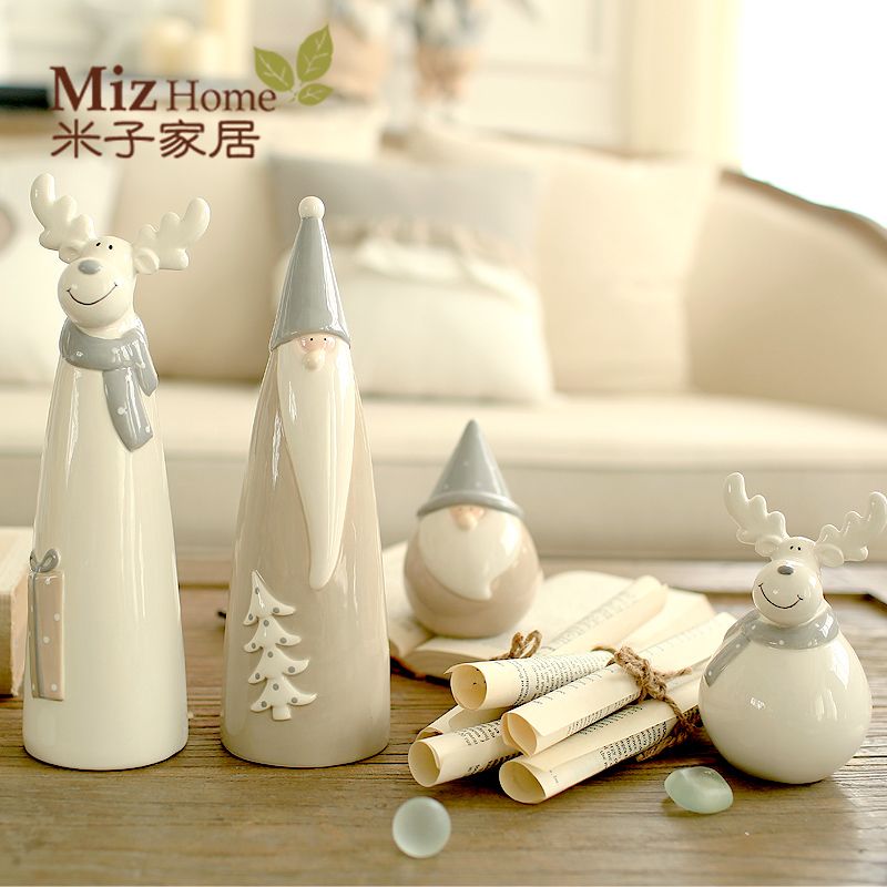  Wholesale  Miz Home Ceramic  Christmas  Decor  Doll For Home 