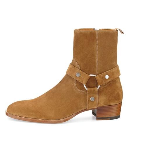wyatt harness boots in suede
