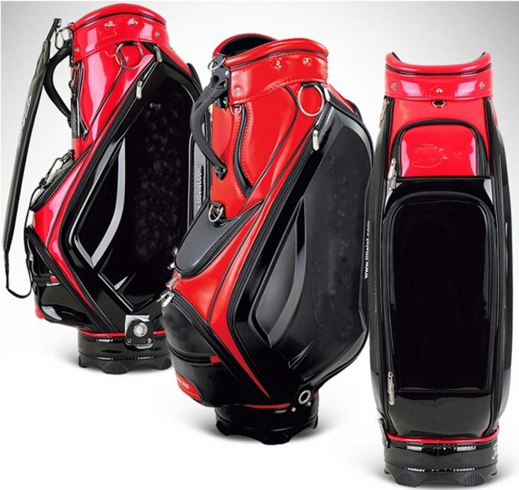 2019 2017 Fashion Golf Cart Bag Top Pu Leather Golf Bags Women Men Brand Golf Ball Bag Limited ...