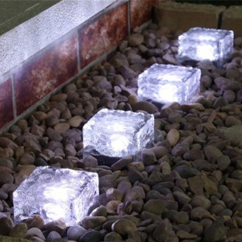Led Solar Lamps Ice Brick Light Waterproof Led Solar Lamps Ice Brick Light Waterproof Ground Crystal Changing Sun Garden Path Lamp From China