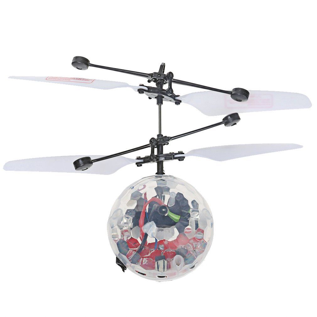 mini flyer infrared transparent induction flying ball flight mini flyer helicopter